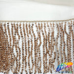 Beaded Sequin Fringe with Mesh (6" 12"), BSF-002