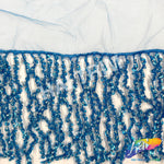 Beaded Sequin Fringe with Mesh (6" 12"), BSF-002