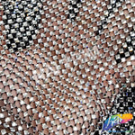 36" x 48" Rhinestone Mesh Fabric with Square Crystal Stones