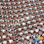 36" x 48" Rhinestone Mesh Fabric with Square Crystal Stones