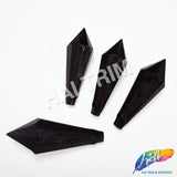 Black Faceted Icicle Chandelier Drop Beads