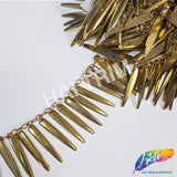 1 1/2" Gold Spike Chain Fringe, CF-013