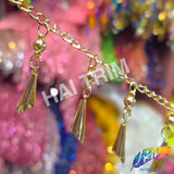1 3/4" Gold Cone Bell Tassel Fringe, CF-012