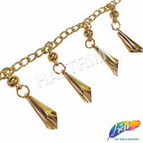 1 3/4" Gold Cone Bell Tassel Fringe, CF-012