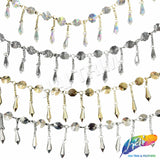 2 1/2" Chandelier Acrylic Beaded Fringe, CF-050