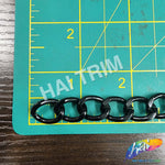 1/2" Black Curved Cable Metal Chain, CH-141