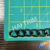 1/2" Black Curved Cable Metal Chain, CH-141