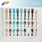 Aqua AB Meteorite Textured Resin Stones, #05