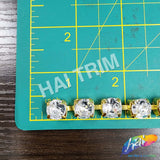10mm (3/8") Fuchsia AB Acrylic Diamante Cupchain Trim, CST-001