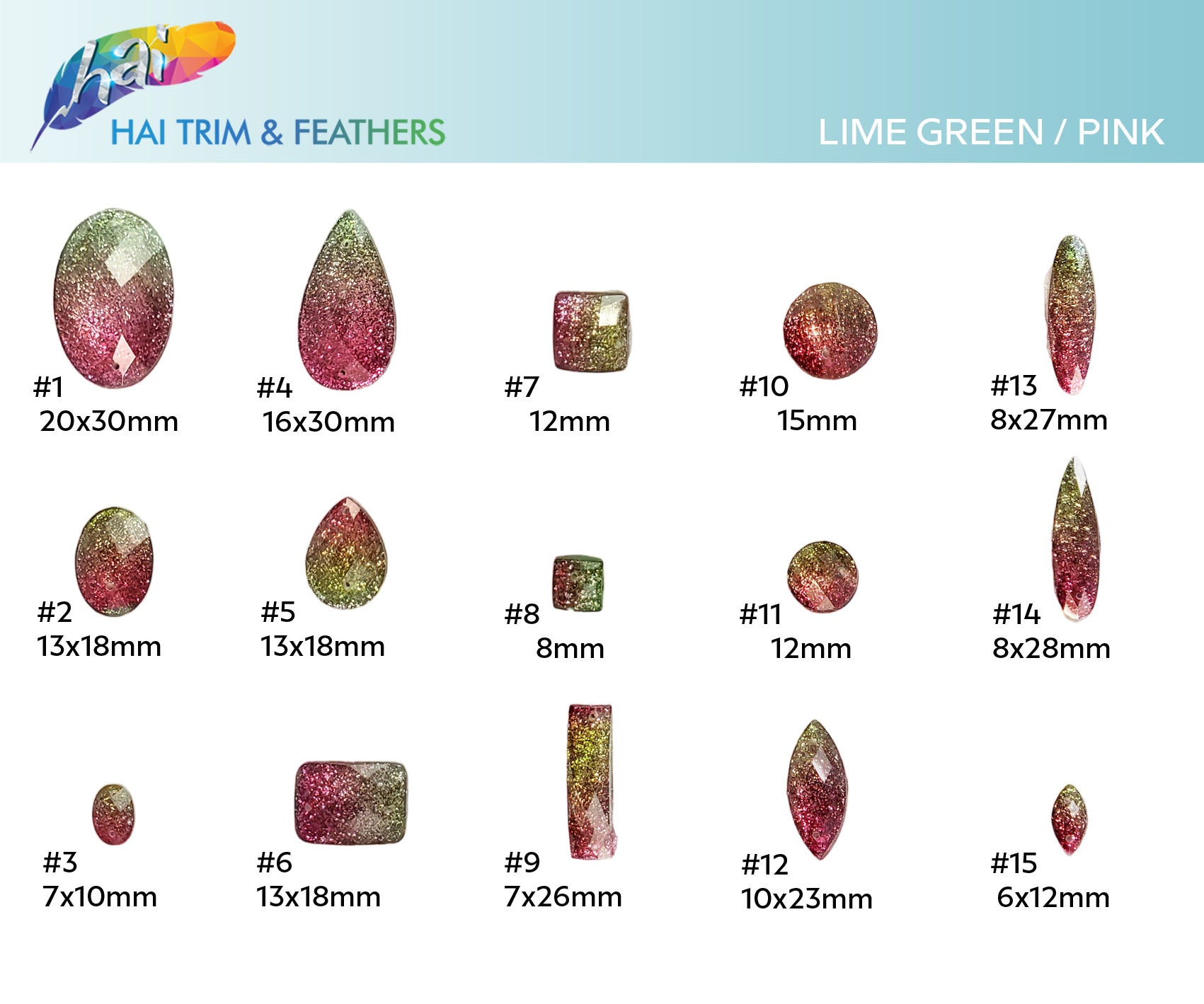 Glitter Resin Stones – Hai Trim & Feathers Glitter Resin Stones – Hai Trim & Feathers