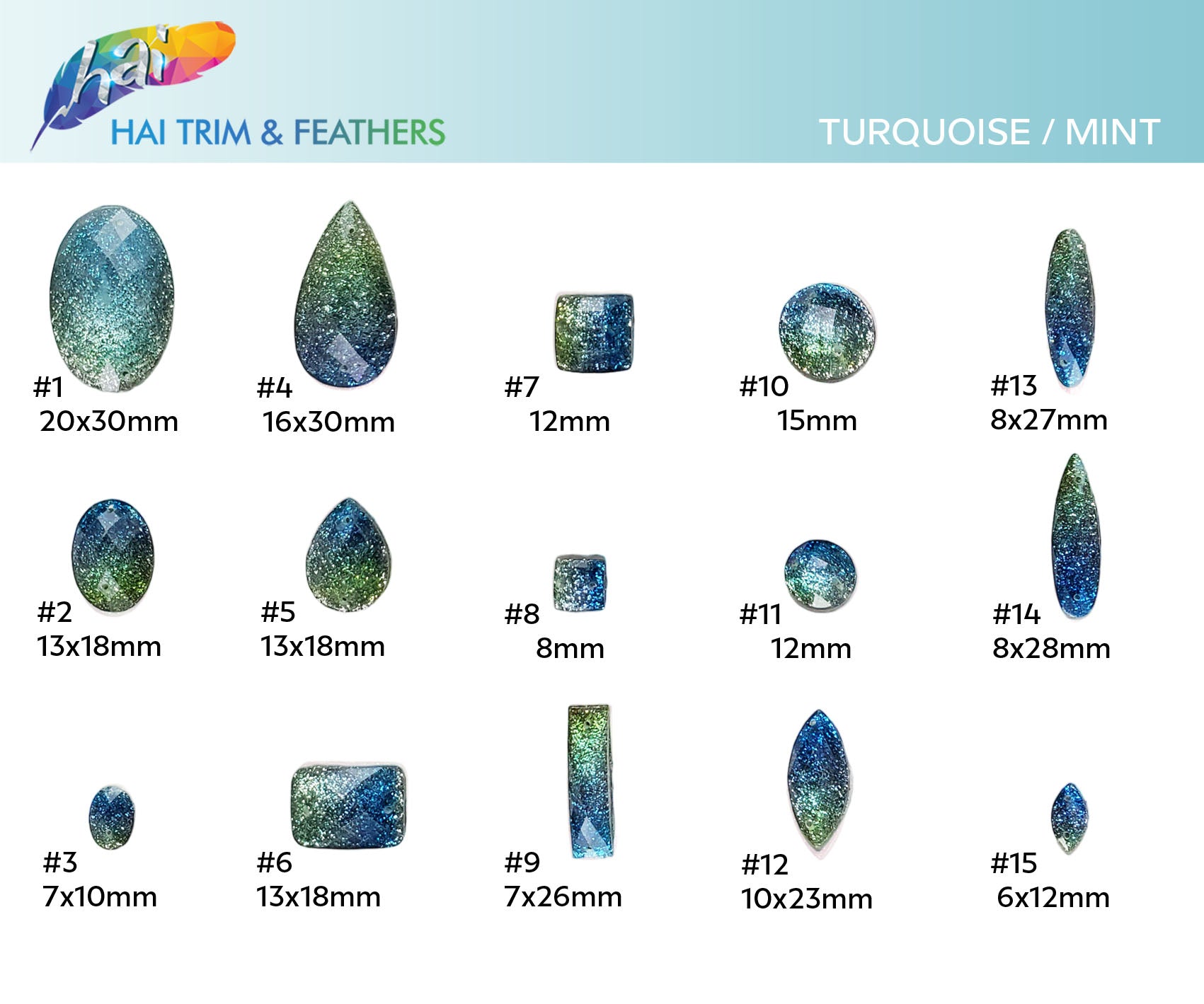 Glitter Resin Stones – Hai Trim & Feathers Glitter Resin Stones – Hai Trim & Feathers