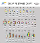 Clear AB Resin Stones, DDAB01