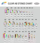 Clear AB Resin Stones, DDAB01
