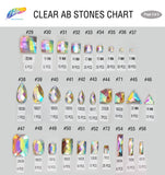 Clear AB Resin Stones, DDAB01