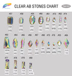Clear AB Resin Stones, DDAB01