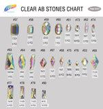 Clear AB Resin Stones, DDAB01