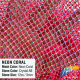 SALE! 36" x 48"  Rhinestone Mesh Fabric