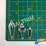Clear Faceted Icicle Chandelier Drop Beads