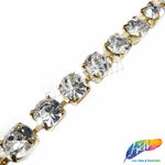 10mm (3/8") Crystal Acrylic Diamante Cupchain Trim, CST-001