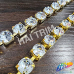 10mm (3/8") Crystal Acrylic Diamante Cupchain Trim, CST-001
