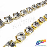 10mm (3/8") Crystal Acrylic Diamante Cupchain Trim, CST-001