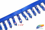1 1/4" Round/Square Beaded Fringe, FR-006