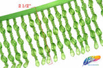 2 1/2" Chunky Acrylic Beaded Fringe, FR-009