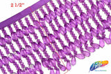 2 1/2" Chunky Acrylic Beaded Fringe, FR-009
