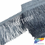 SALE! 4" Denim Blue Chainette Fringe