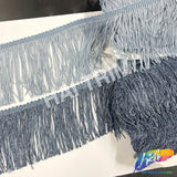 SALE! 4" Denim Blue Chainette Fringe
