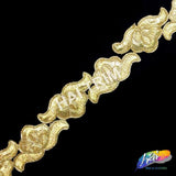 1 3/8” Metallic Embroidered Trim, EMB-026