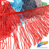 6" Beaded Fringe with 2-3mm Bugle Beads, FR-013