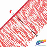 6" Beaded Fringe with 2-3mm Bugle Beads, FR-013