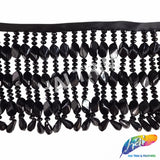 4 1/2" Chunky Acrylic Beaded Fringe, FR-009