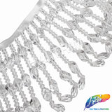 4 1/2" Chunky Acrylic Beaded Fringe, FR-009