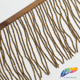 4" Beaded Fringe with 2-3mm Bugle Beads, FR-012
