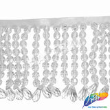 3" Acrylic Beaded Fringe with Teardrop, FR-016
