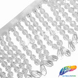 3" Acrylic Beaded Fringe with Teardrop, FR-016