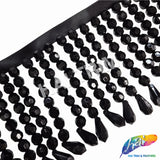 3" Acrylic Beaded Fringe with Teardrop, FR-016
