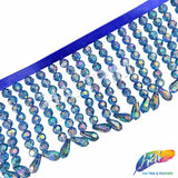 SALE! 3" Acrylic Beaded Fringe with Teardrop, FR-016