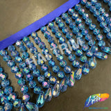 SALE! 3" Acrylic Beaded Fringe with Teardrop, FR-016
