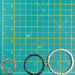 1" Flat Metal Carved O Rings