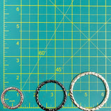 1" Flat Metal Carved O Rings
