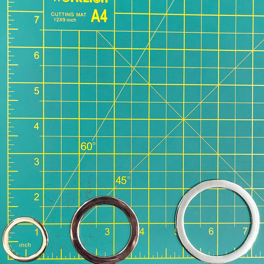 Metal O Ring C-style : 150253 Flat Shape Multiple Sizes & Colors 