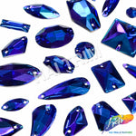 Purple Blue AB Gel Resin Stones, #4