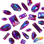 Fuchsia AB Gel Resin Stones, #6