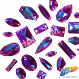 Fuchsia AB Gel Resin Stones, #6