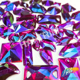 Fuchsia AB Gel Resin Stones, #6