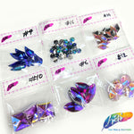 Purple Blue AB Gel Resin Stones, #4