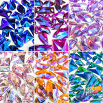 Purple Blue AB Gel Resin Stones, #4